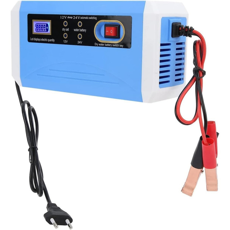 شارژر باتری هوشمند 12/24 ولت 10 آمپر LCD