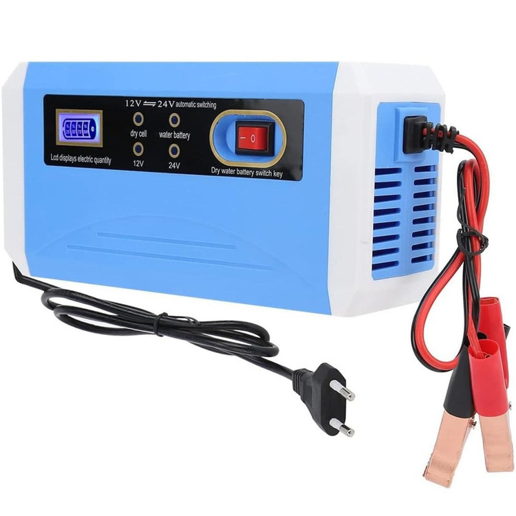 شارژر باتری هوشمند 12/24 ولت 10 آمپر LCD